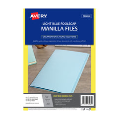 AV Manilla Folder LBlu FC Pk20