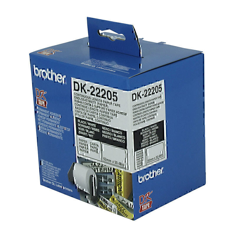 Brother DK22205 White Roll